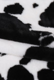 Cow Print Flannel Fleece Blanket