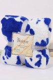 Cow Print Flannel Fleece Blanket