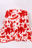 Cow Print Flannel Fleece Blanket