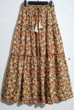 High Waist Tiered FLoral Skirt Dress