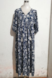 Boho V Neck FLoral Maxi Dress