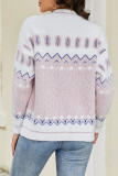 Open Front Button Up Knitting Cardigan