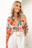 Floral Print Loose Shirt