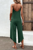 Plain Spaghetti One Piece Jumpsuit