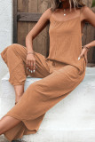 Plain Spaghetti One Piece Jumpsuit