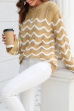 Scallop Crochet Knit Pullover Sweaters