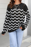 Scallop Crochet Knit Pullover Sweaters