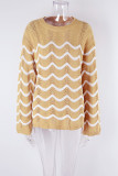 Scallop Crochet Knit Pullover Sweaters