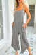 Grey Spaghetti One Piece Jumpsuit