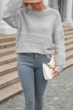 Plain Crochet Knit Pullover Sweater
