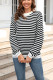 Stripes Crew Neck Knitting Sweater