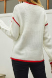 Colorblock Knitting Pullover Sweater