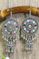 Metal Tassle Necklace and Earrings Set