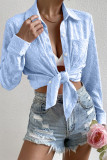 Heart Button Up Plain SHirt