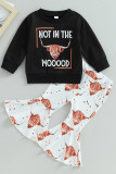 Bull Head Girls Flare Pants and Top 2pcs Set