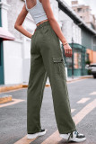 Plain High Waist Wide Leg Pants