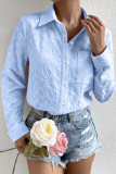 Heart Button Up Plain SHirt