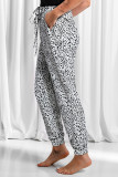 Leopard Animal Spots Drawstring Lounge Jogger Pants