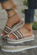Colorful Straw Weaving Sandals
