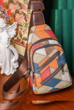 Geometric PU Zipper Sling Bag MOQ 3pcs