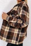 Plaid Button Up Pockets Shacket