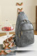 Plain Zipper PU Aztec Embroidery Strap Sling Bag MOQ 3pcs