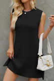 Sleeveless Split Knitting Sweater Dress