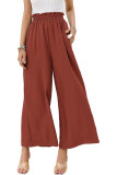 Plain High Waist Wide Leg Pants