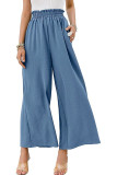Plain High Waist Wide Leg Pants