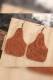 Embossed Leather Earrings MOQ 5PCS