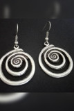 Alloy Spiral Earrings MOQ 5pcs