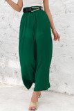 Plain High Waist Wide Leg Pants
