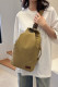 Plain Big Capacity Canvas Sling Bag MOQ 3pcs