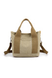 Zipper Canvas Crossbody Hand Bag