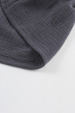 Gray Wide Leg Ruffle Jumpsuit