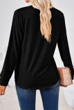 Plain Square Neck Long Sleeves Jersey Top