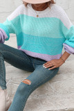 Colorblock Splicing Knitting Sweater