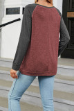 Plain Crew Neck Long Sleeves Jersey Top
