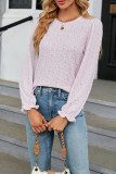 Floral Print Puff Long Sleeves Top
