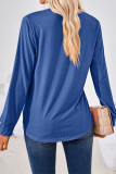 Plain Square Neck Long Sleeves Jersey Top