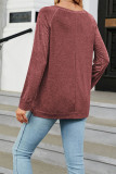 Plain Crew Neck Long Sleeves Jersey Top