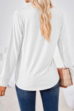 Plain Square Neck Long Sleeves Jersey Top