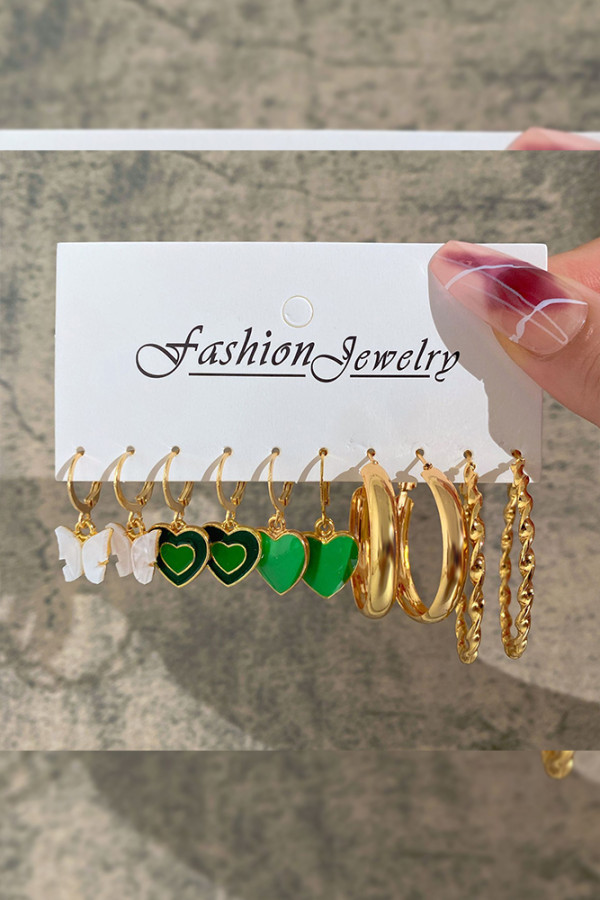Alloy And Pearls Earrings Sets MOQ 3pcs