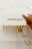Alloy And Pearls Earrings Sets MOQ 3pcs