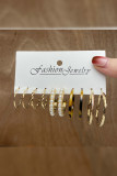 Alloy And Pearls Earrings Sets MOQ 3pcs