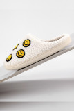 Smiles Knit Fluffy Slippers