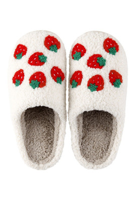 Strawberry Knit Flurry Slippers