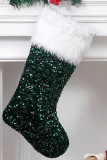 Plain Sequin Fur Christmas Socks MOQ 3pcs