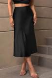 Black Bodycon Fish Tail Skirt Dress
