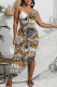 Printed Multiway One Piece Plus Size Beach Dress